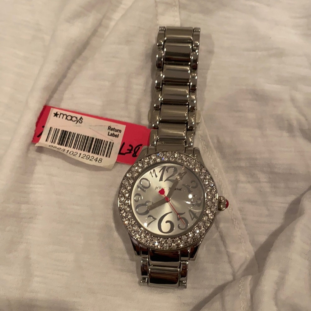 So lever large face woman watch - with stones